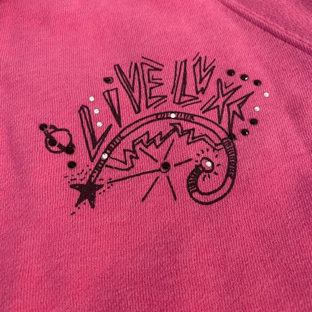 RARE Y2K Victoria’s Secret Zodiac Rhinestone Zip Hoodie M - Picture 2 of 7